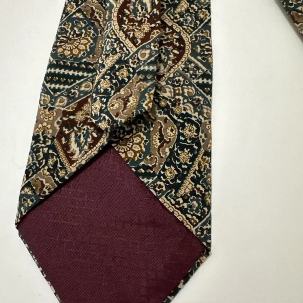 Christian Dior Monsieur Men’s Silk Tie Paisley Made In USA WPL 125 “Read”